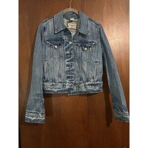 Levi’s Trucker Jean Jacket Size S Women's with Silver Label Cotton Cowboy Chic